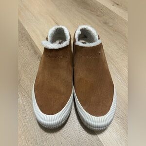 Timberland Bay 2.0 Warm Lined Brown Suede Slip-On Sneakers.